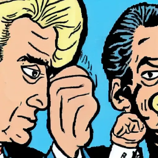 Prompt: Nicolas Sarkozy by Hergé