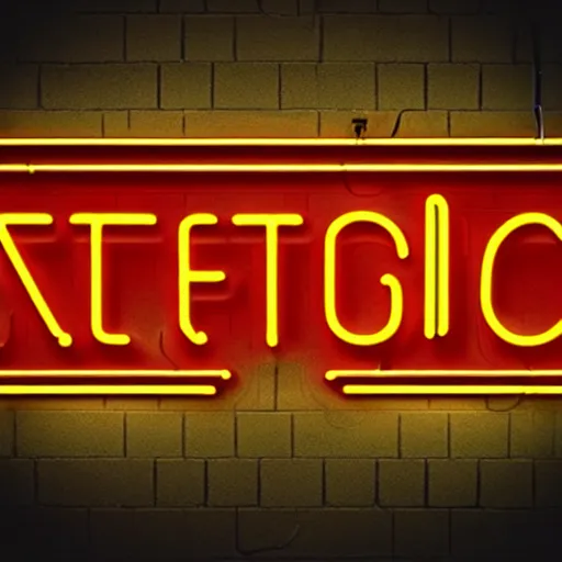 Prompt: neon sign with text ( ( ( error 4 0 4 ) ) ) in 1 9 2 0 - 1 9 8 0 style