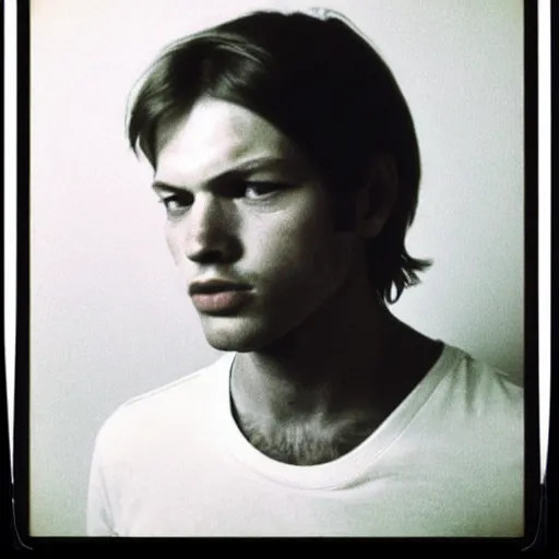 Image similar to Mugshot Portrait of Young David Gilmour, taken in the 1970s, photo taken on a 1970s polaroid camera, grainy, real life, hyperrealistic, ultra realistic, realistic, highly detailed, epic, HD quality, 8k resolution, body and headshot, film still, front facing, front view, headshot and bodyshot, detailed face, very detailed face