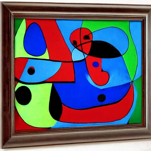 Prompt: the real art of the deal by joan miro