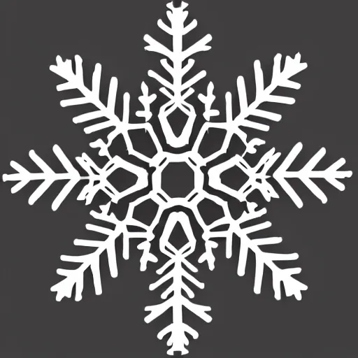 Image similar to snowflake, realistic