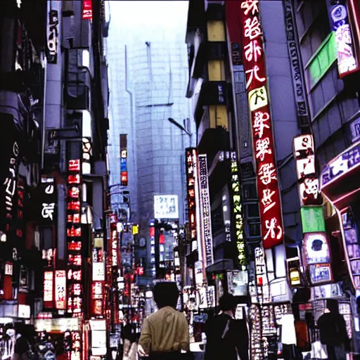 Image similar to tokyo as movie still in the matrix