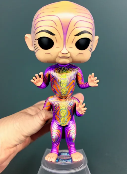 Prompt: alex grey funko pop