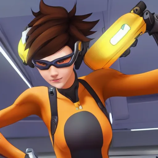 Image similar to b usty tracer from overwatch r 3 4 h entai not safe for work p orn ussy 1 girl trending on rule 3 4