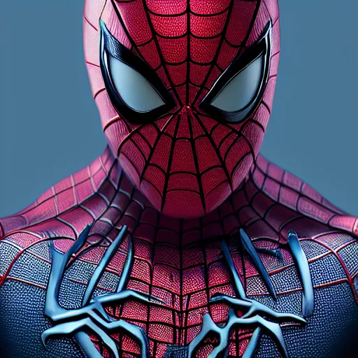 Image similar to Spiderman ninja,muscle extremely detailed, fantastic details full face, mouth, trending on artstation, pixiv, cgsociety, hyperdetailed Unreal Engine, optimization 4k 8k ultra HD, WLOP