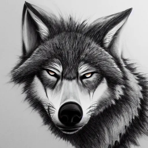 Image similar to art of a wolf fursona, profile picture, highly detailed artwork, furry art, Falvie, pixiv, furaffinity, DeviantArt, trending on artstation, romanticism,