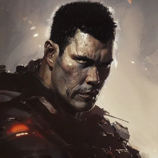 Prompt: portrait of Guts, dramatic lighting, illustration by Greg rutkowski, yoji shinkawa, 4k, digital art, concept art, trending on artstation