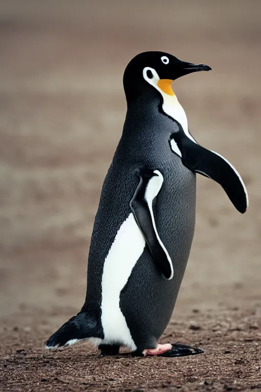 Image similar to penguin with rabbit ears, national geographic photograph