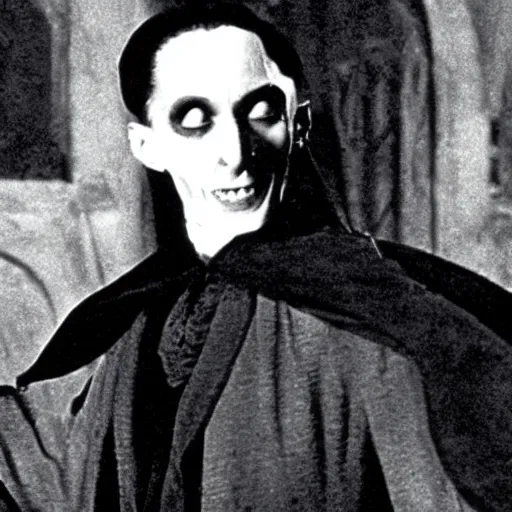 Prompt: dracula in the 1 9 2 2 nosferatu movie