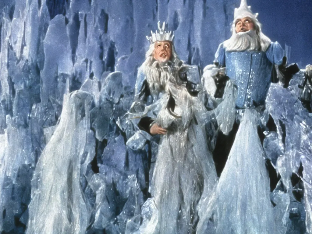 Image similar to still of the ice king from The Wizard of Oz