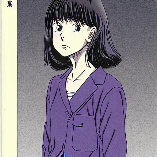 Prompt: young girl by naoki urasawa, detailed, japanese manga, comic, illustration