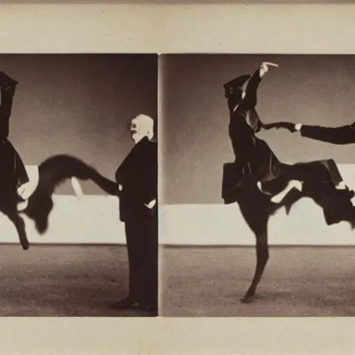 Image similar to eadweard muybridge photograph of a rumor flying through the internet