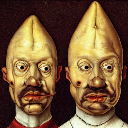 Image similar to coneheads portrait by giuseppe arcimboldo