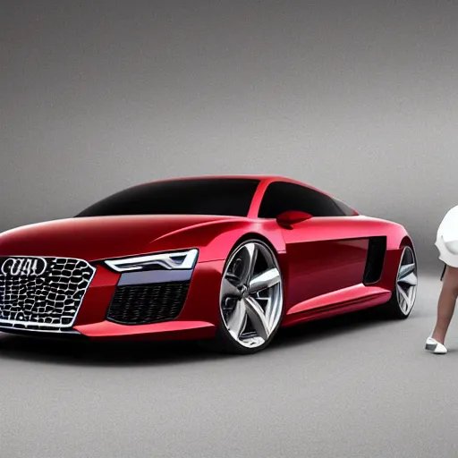 Image similar to a concept audi shooting break in a design studio