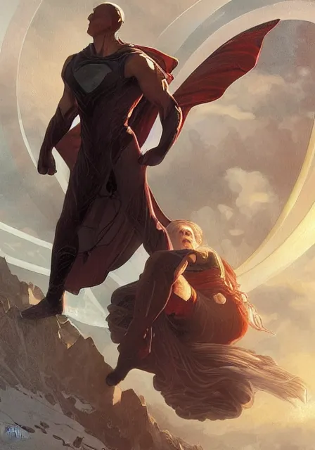 Prompt: sigmundur davið as a superhero, intricate, elegant, highly detailed, digital painting, artstation, concept art, smooth, sharp focus, illustration, art by artgerm and greg rutkowski and alphonse mucha and william - adolphe bouguereau