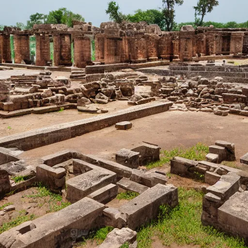 Image similar to Ruins of an walmart Temple in mesopotanian ancient city, walmart temple, award winning photo