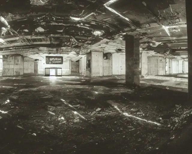 Prompt: camera footage of a extremely Ronald McDonald and the gang with glowing white eyes, False Human Features, in an abandoned shopping mall, Psychic Mind flayer, Terrifying, Insane Ronald McDonald :7 , high exposure, dark, monochrome, camera, grainy, CCTV, security camera footage, timestamp, zoomed in, Feral, fish-eye lens, Fast, Radiation Mutated, Nightmare Fuel, Ancient Evil, No Escape, Motion Blur, horrifying, lunging at camera :4 bloody dead body, blood on floors, windows and walls :5
