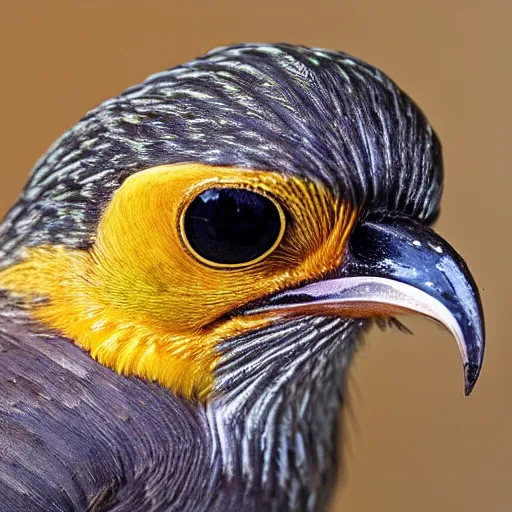 Prompt: gallito de las rocas, macro photography, award - winning, national geographic