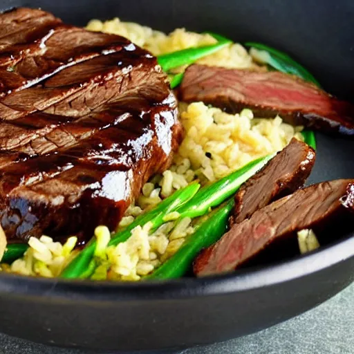 Image similar to teriyaki steak