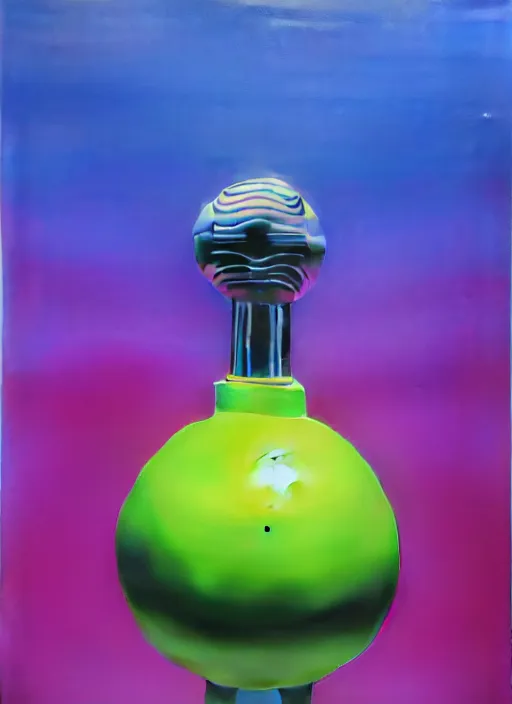 Image similar to 3 d mk 2 grenade by shusei nagaoka, kaws, david rudnick, airbrush on canvas, pastell colours, cell shaded, 8 k,