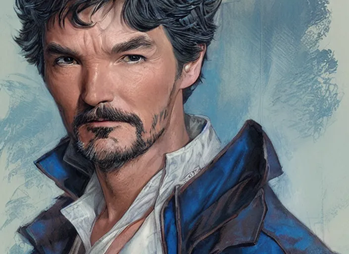 Prompt: a highly detailed senior portrait of stephen strange, james gurney, james jean