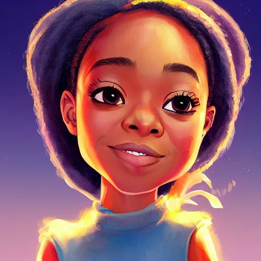 Prompt: !dream Skai Jackson as izzy (from jake and the neverland pirates),brown eyes,detailed, 8k hd,by rossdraws and greg rutkowski,in the style of a Instagram profile picture