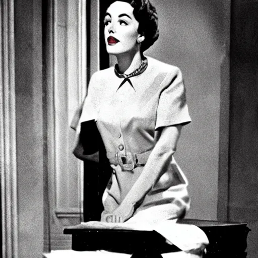 Image similar to Christine in Witness for the Prosecution (1957).