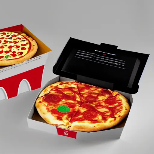 Image similar to new McDonalds Pizza box