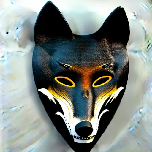 Image similar to african mask of wolf