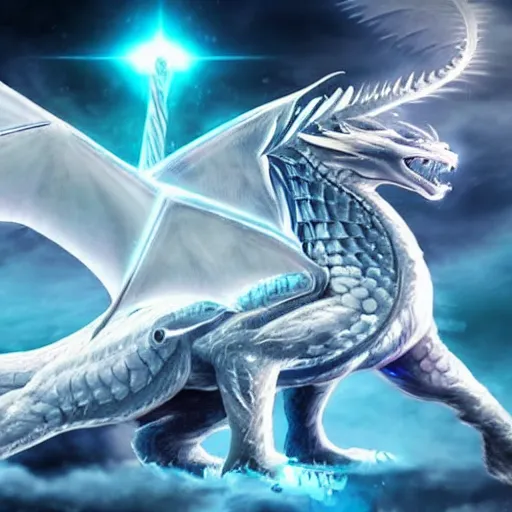 Image similar to ice dragon, ruler, destroyer, immortal, sleeping, powerful, realistic