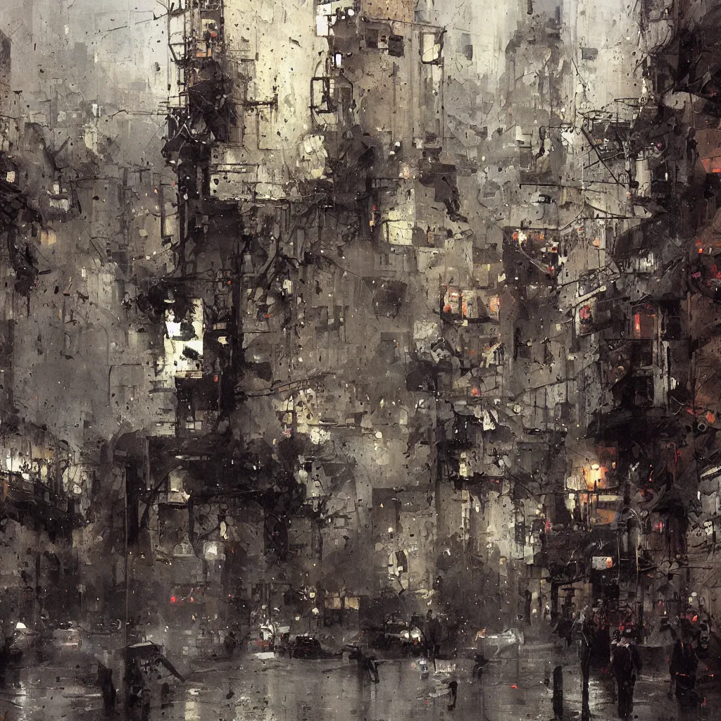 Image similar to tbilisi painted by jeremy mann