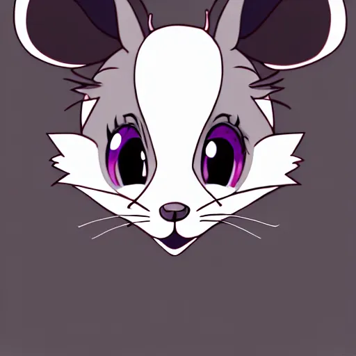 Image similar to headshot of young fursona female mouse, healthcliff style, cute, fantasy, intricate, long hair, dark grey skin, mouse face, furry mouse, dark skin, mouse head, mouse ears, black hair, elegant, cartoony, furry Deviantart art of the day, furry character, character art, smooth, sharp focus, illustration, art by adoptables