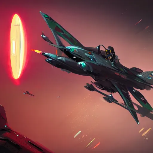 Image similar to concept art of cyberpunk pilot fighter by jama jurabaev, brush stroke, trending on artstation, symmetry, high quality, extremely detailed