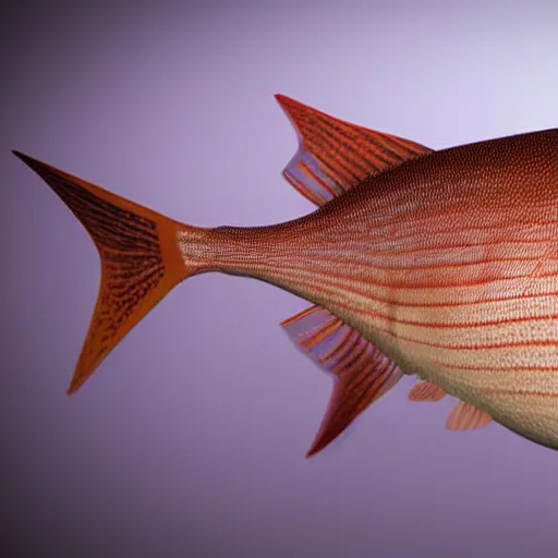 Image similar to still photo of fish, highly detailed, photorealistic portrait, bright studio setting, studio lighting, crisp quality and light reflections, unreal engine 5 quality render