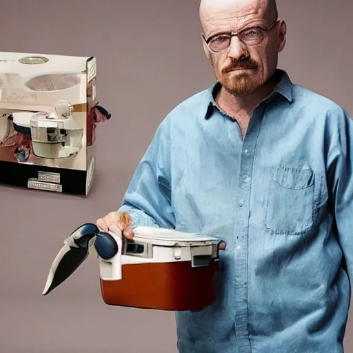 Image similar to Walter white as ice cream maker