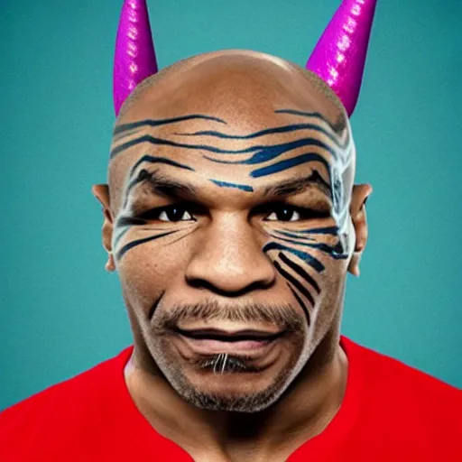 Prompt: mike tyson as a unicorn