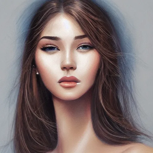 Prompt: perfect female human, beautiful face, expressive eyes, hightly detailed, ditigal painting, smooth, sharp, 4k