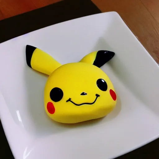 Image similar to hyperrealistic photo of pikachu shaped pasta