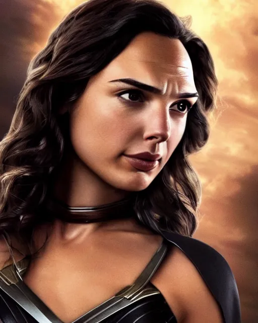 Image similar to gal gadot actress from death on the nil portraying a beautiful jaina solo from star wars legends, beautiful gal gadot jaina solo in a black suit, movie, hyper realistic, hollywood promotional image, imax, 8 k
