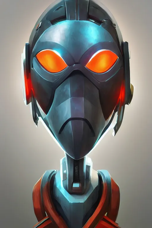 Image similar to epic mask helmet robot ninja portrait stylized as fornite style game design fanart by concept artist gervasio canda, behance hd by jesper ejsing, by rhads, makoto shinkai and lois van baarle, ilya kuvshinov, rossdraws global illumination radiating a glowing aura global illumination ray tracing hdr render in unreal engine 5