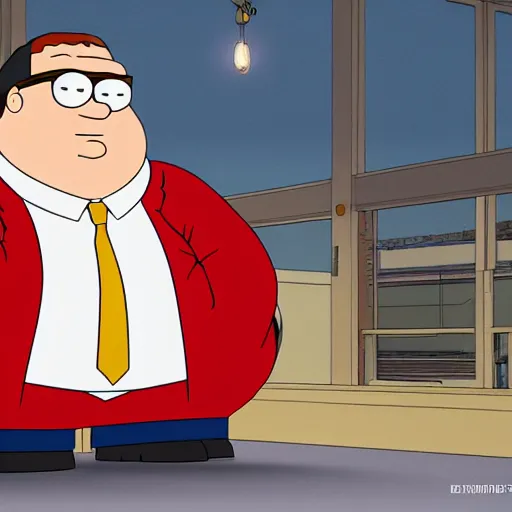 Image similar to hyperrealistic dslr film still of peter griffin in family guy, stunning 8 k octane comprehensive 3 d render, inspired by istvan sandorfi & greg rutkowski & unreal engine, perfect symmetry, dim volumetric cinematic lighting, extremely hyper - detailed, extremely lifelike attributes & lifelike texture, intricate, masterpiece, artstation, stunning