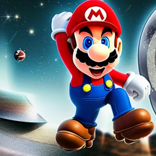 Image similar to mario in interstellar