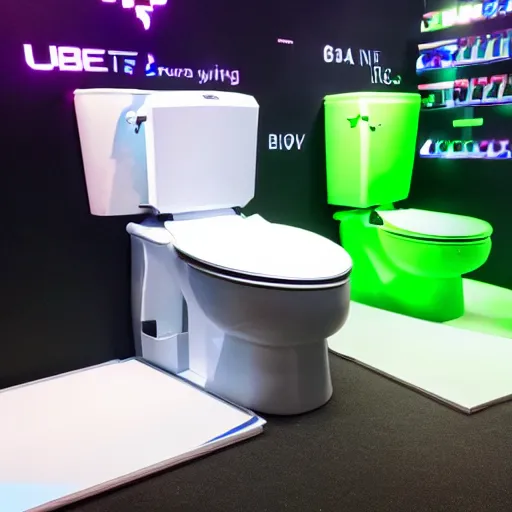 Prompt: the new rgb gaming toilet from razer