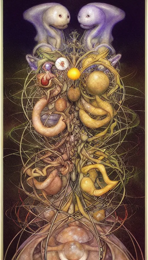 Image similar to the two complementary forces that make up all aspects and phenomena of life, by Brian Froud