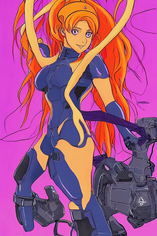 Prompt: a portrait of shakira as evangelion neon genesis, drawn by robbie trevino and dan mumford, poster, digital art, comic art, concept art