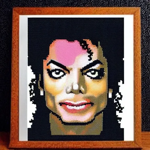 Prompt: Michael Jackson, Pixel Art