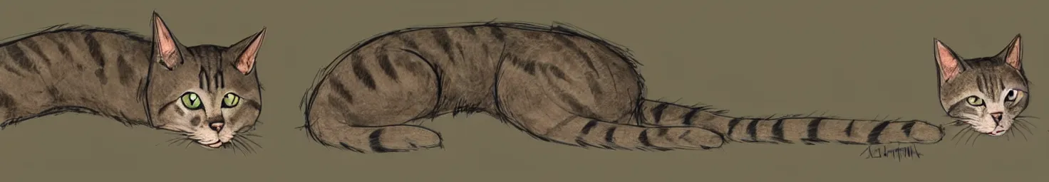 Prompt: wide concept art of a cat, wide concept art of no cats, there are no cats, there are no cats in the scene