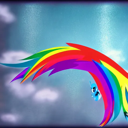 Image similar to Rainbow Dash, Pegasus Photography, sponsored by Ponies of Equestria