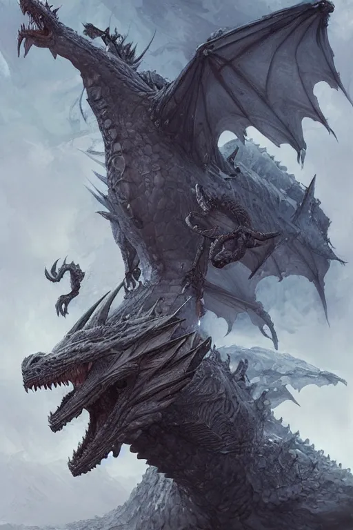 Image similar to ice breathing dragon, Leonardo, marvel, dark, intricate, highly detailed, smooth, artstation, digital illustration by Ruan Jia and Mandy Jurgens and Artgerm and Wayne Barlowe and Greg Rutkowski and Zdislav Beksinski