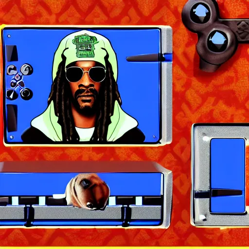 Image similar to Snoop Dog, playstation1 graphic, gameplayscreenshot,